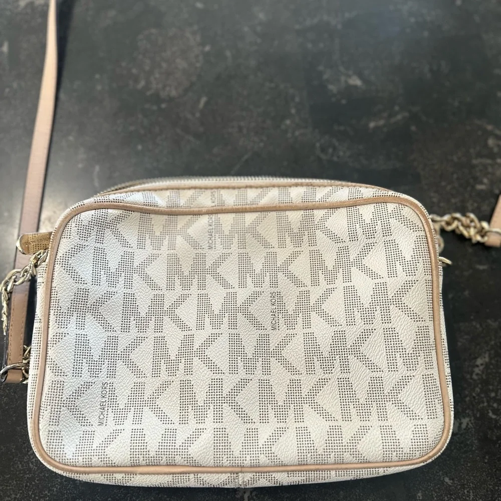 Michael Kors Beige Crossbody Bag